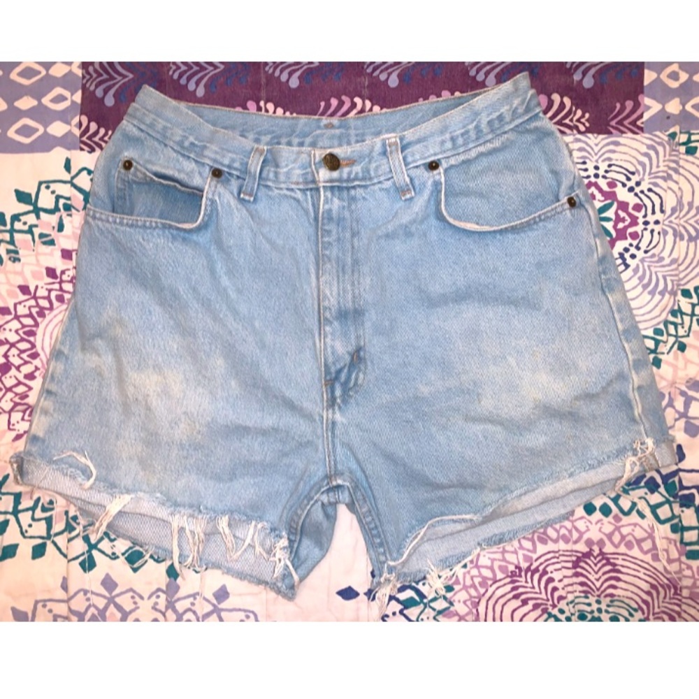 Vintage Distressed Denim Shorts